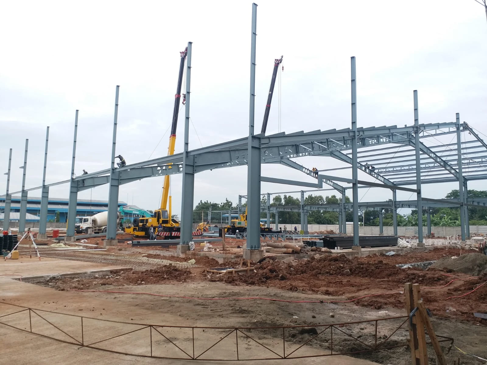 Proyek  Struktur Pabrik Perusahaan Textile - Rangka Jembatan - Wasaka Tomo Engineering