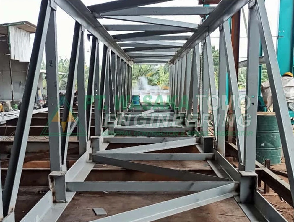 Proyek Jembatan Rangka Baja Conveyor Batu Bara - Rangka Jembatan - Wasaka Tomo Engineering