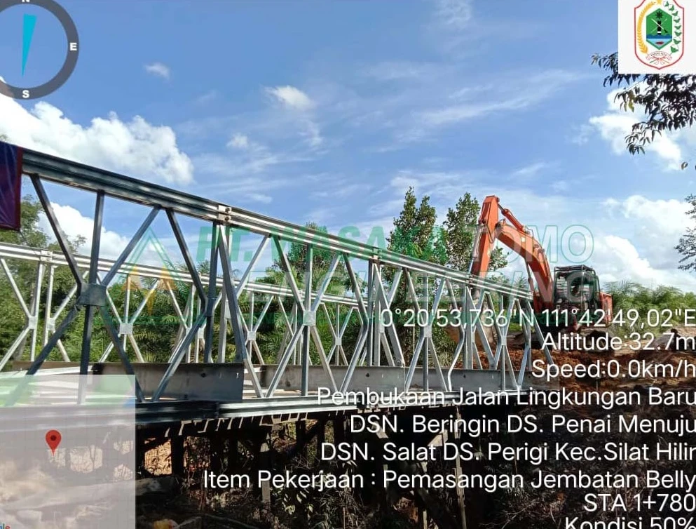Proyek Pembangunan Jembatan Bailey Panel Bentang 18 Meter - Rangka Jembatan - Wasaka Tomo Engineering