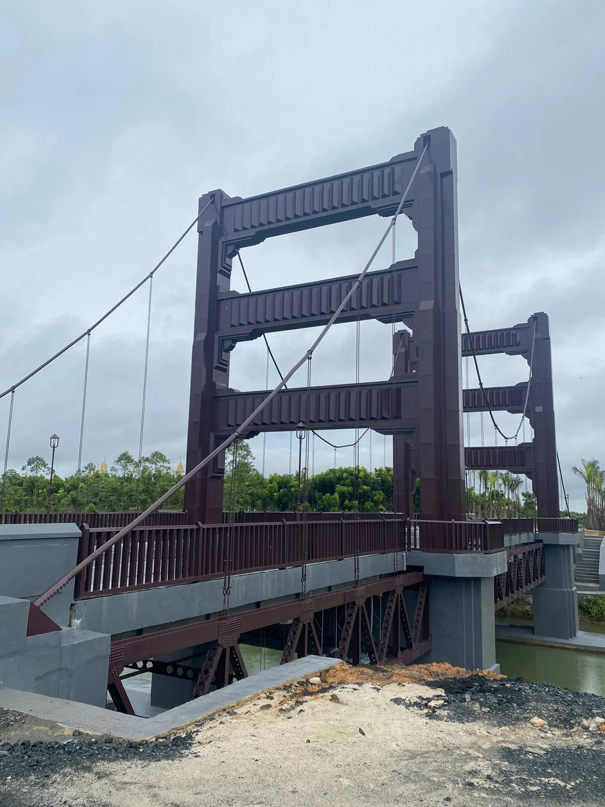 Proyek  Jembatan Girder Ornamen 20 meter - 30 meter - 20 meter  - Rangka Jembatan - Wasaka Tomo Engineering